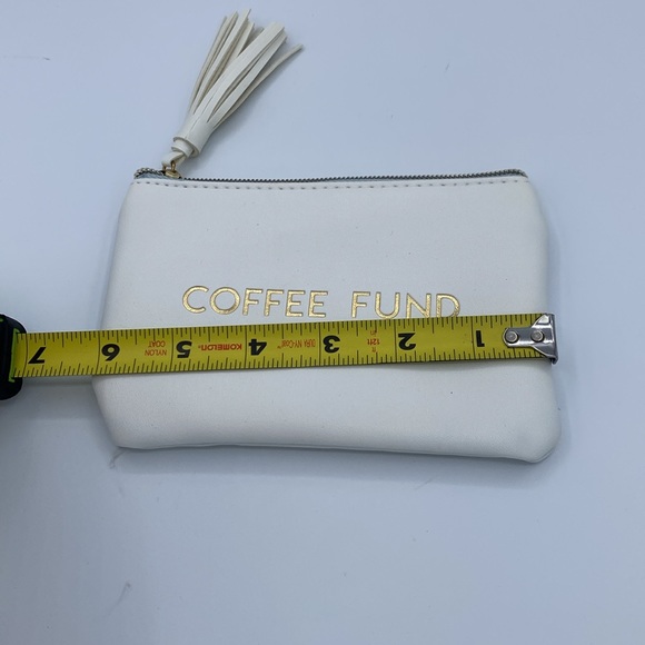 Coffee Fund Coin Purse Pouch Zipper - Picture 4 of 4